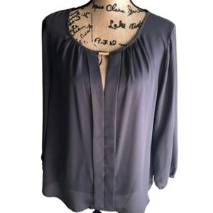 🍾 3/$25 TWINE & STRING Long Sleeve Blouse Size XL